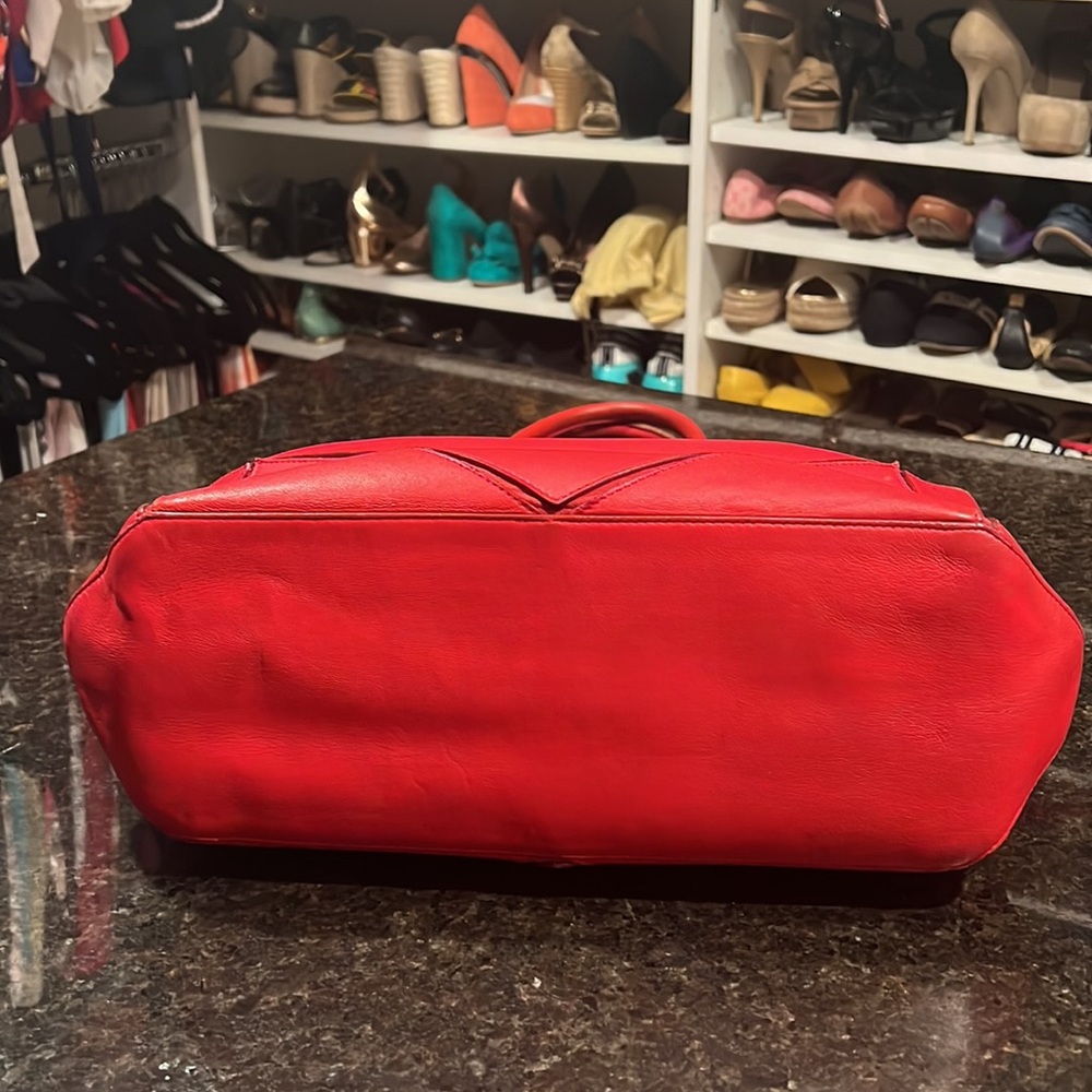 Givenchy Solid Large Leather Easy Red Tote Bag - image 5